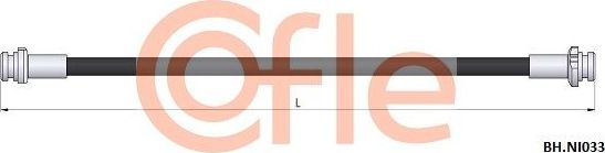 Тормозной шланг Cofle. Артикул 92.BH.NI033