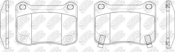 Тормозные колодки NiBK. Артикул PN1851