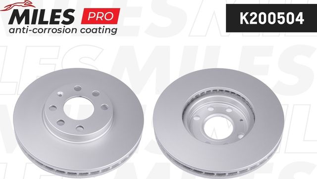 Тормозной диск Miles передний для Chevrolet Corsa 1994-2002. Артикул K200504