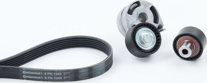 Приводной ремень поликлиновой с роликами (комплект) ContiTech. Артикул 6PK1345K1