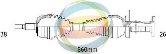 Вал приводной (ODM). Артикул 18212810