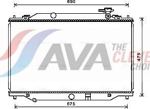 Радиатор охлаждения двигателя AVA для Mazda CX-5 I 2011-2017. Артикул MZ2270