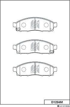 Тормозные колодки MK Kashiyama. Артикул D1294M