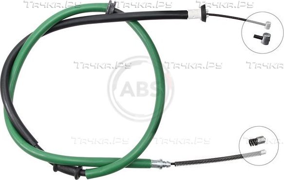 Трос ручника (тросик ручного тормоза) ABS. Артикул K16847