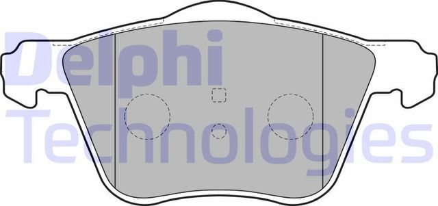 Тормозные колодки Delphi (Low-Metallic). Артикул LP1787