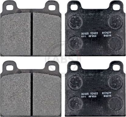 Тормозные колодки ABS передние для Opel Commodore A 1967-1972. Артикул 36025