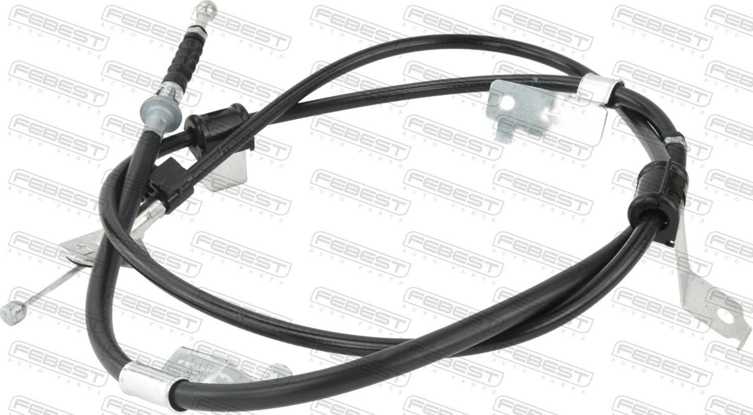 Трос ручника (тросик ручного тормоза) Febest. Артикул 01100-ZRE152LH