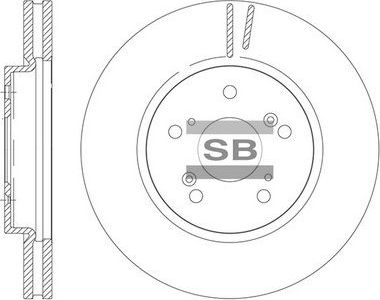 Тормозной диск Sangsin Hi-Q. Артикул SD8515