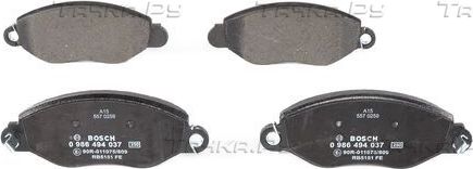Тормозные колодки Bosch (Low-Metallic) передние для Ford Transit VI 2000-2006. Артикул 0 986 494 037
