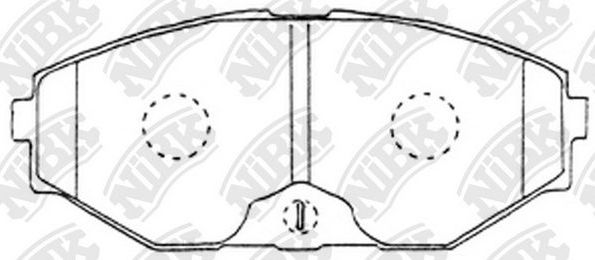 Тормозные колодки NiBK. Артикул PN2261