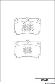 Тормозные колодки MK Kashiyama. Артикул D3049