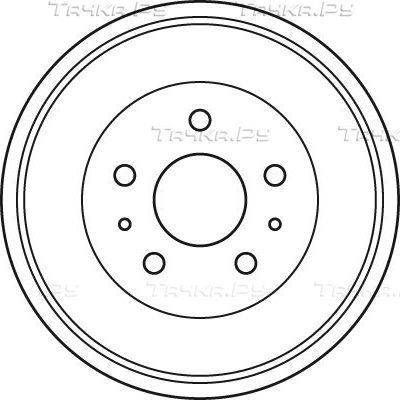 Тормозной барабан TRW задний для Ford C-MAX I 2003-2007. Артикул DB4392