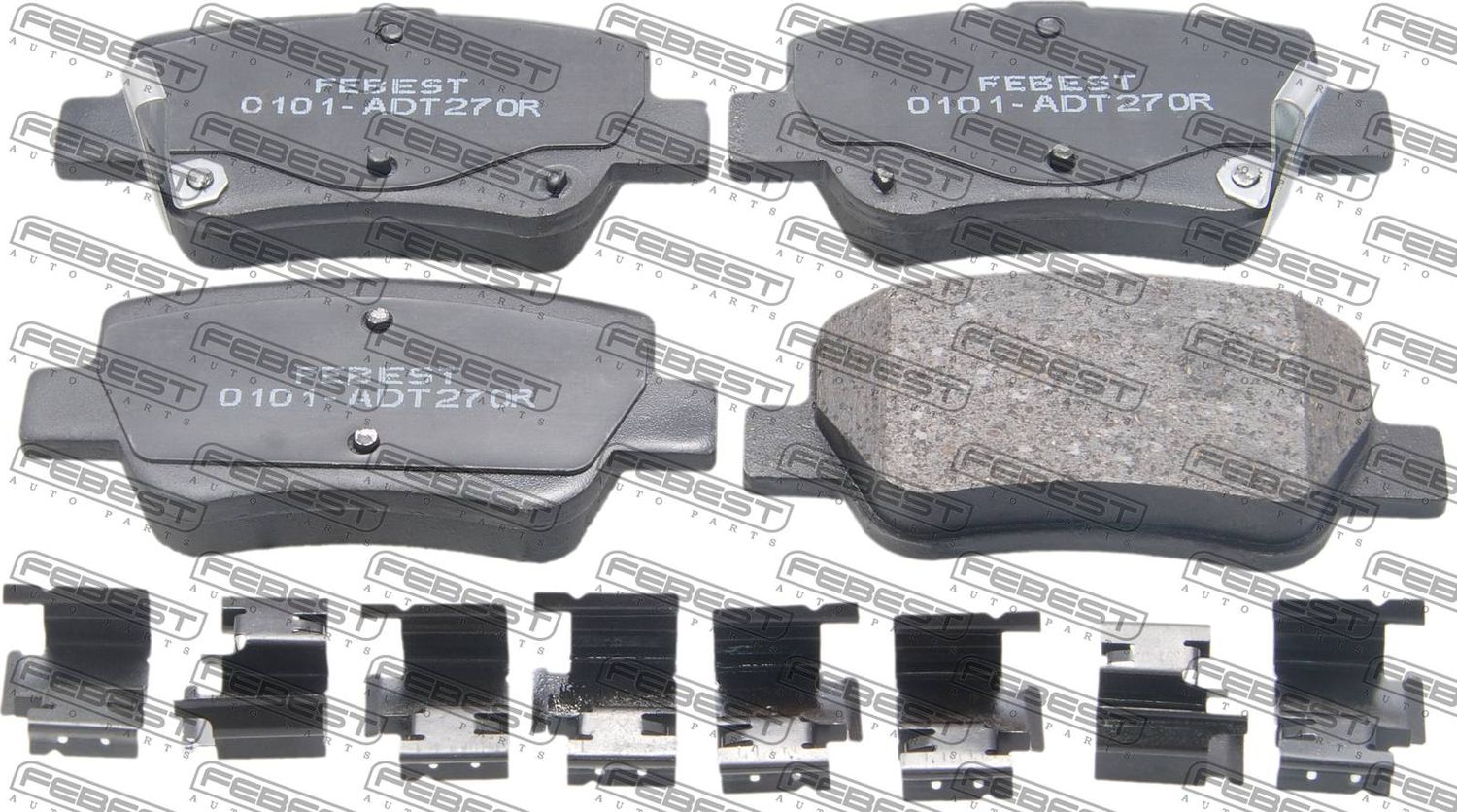 Тормозные колодки Febest. Артикул 0101-ADT270R