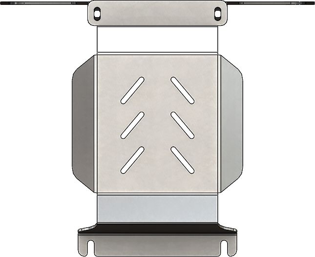 Защита алюминиевая АВС-Дизайн для редуктора Genesis GV70 2020-2026. Артикул 10.28ABC