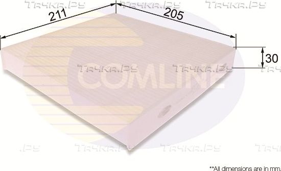 Салонный фильтр Comline для Honda CR-Z 2010-2016. Артикул EKF306