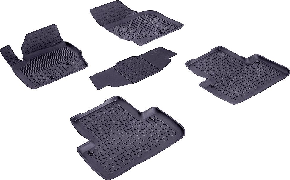 Коврики резиновые Seintex с высоким бортиком для салона Volvo XC90 2002-2014. Артикул 83789