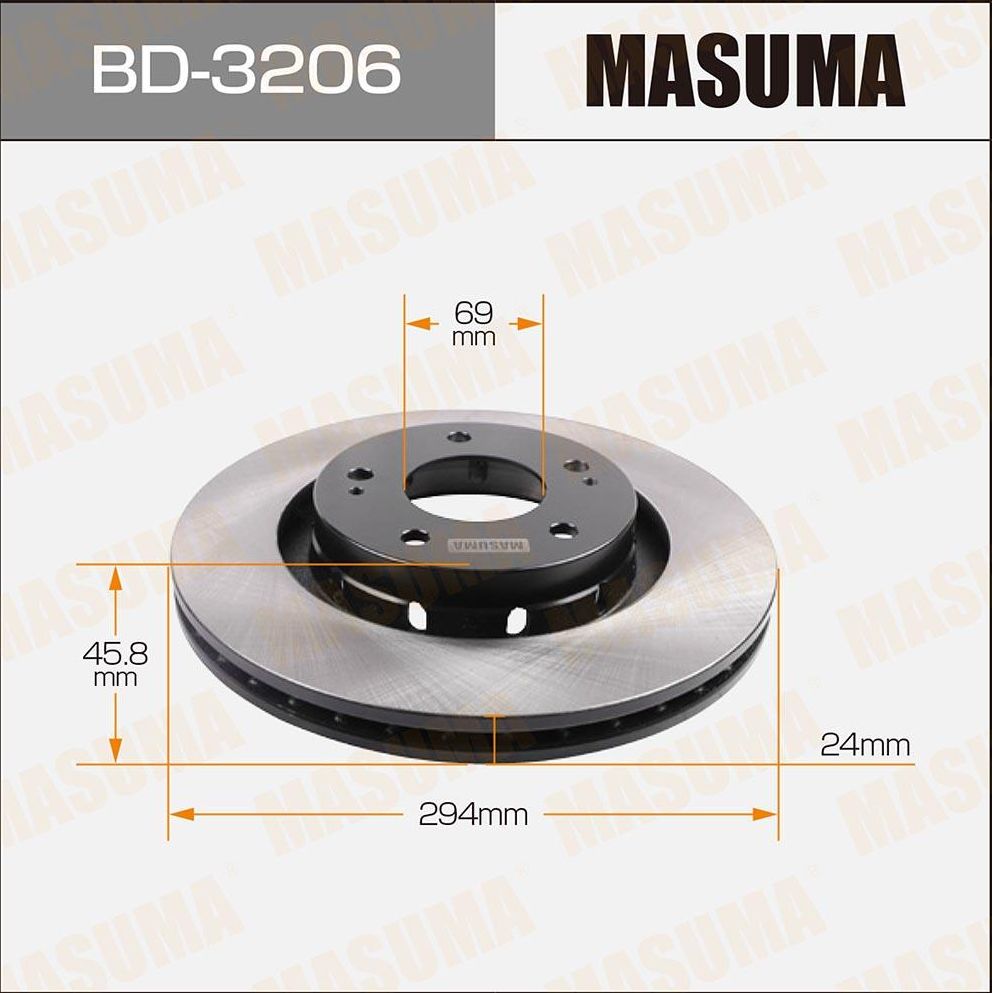 Тормозной диск Masuma. Артикул BD-3206