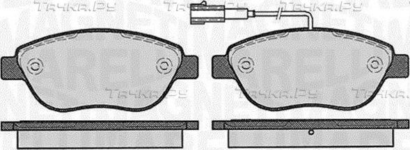 Тормозные колодки Magneti Marelli. Артикул 363916060214