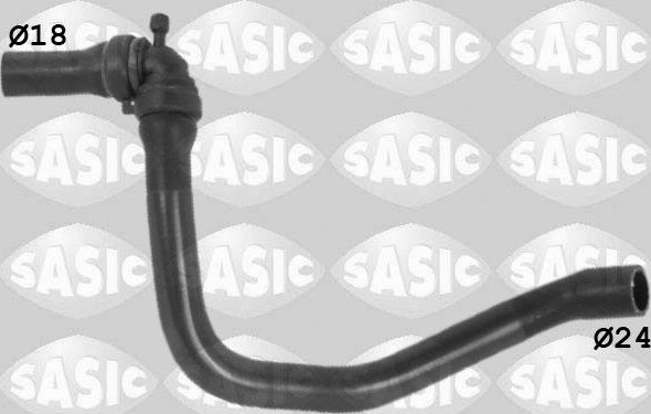 Патрубок радиатора (системы охлаждения) Sasic левый для Renault Fluence I 2010-2017. Артикул 3404181