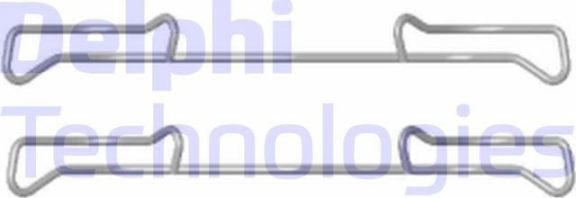 Комплект монтажный тормозных колодок Delphi. Артикул LX0436