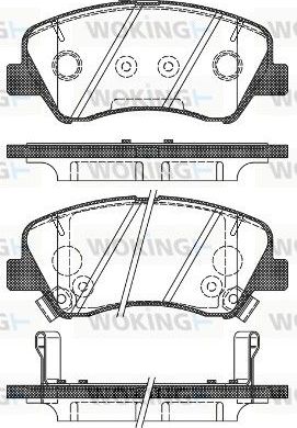 Тормозные колодки Woking. Артикул P15883.02