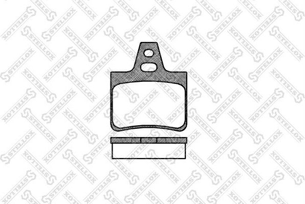 Тормозные колодки Stellox задние для Citroen XM I 1989-1994. Артикул 322 000-SX