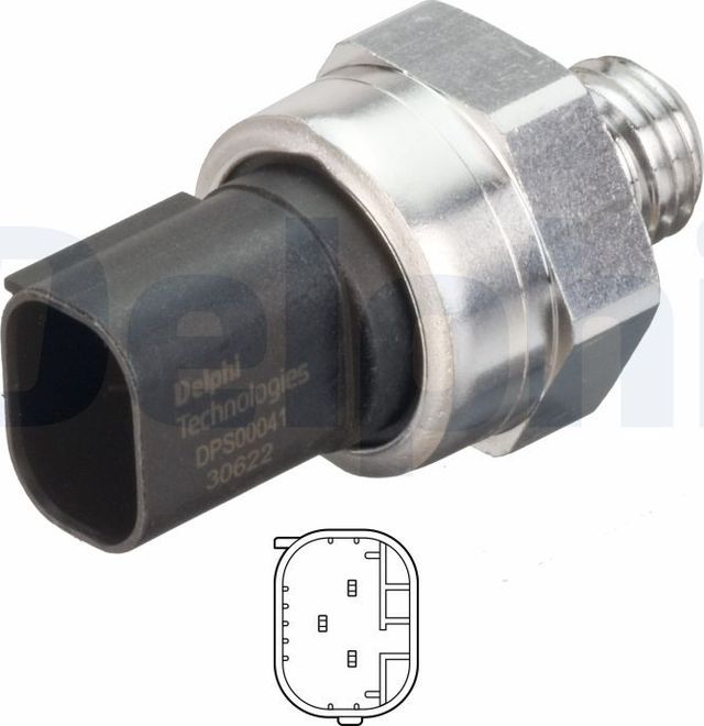 CZUJNIK CISNIENIA SPALIN Delphi. Артикул DPS00041-12B1