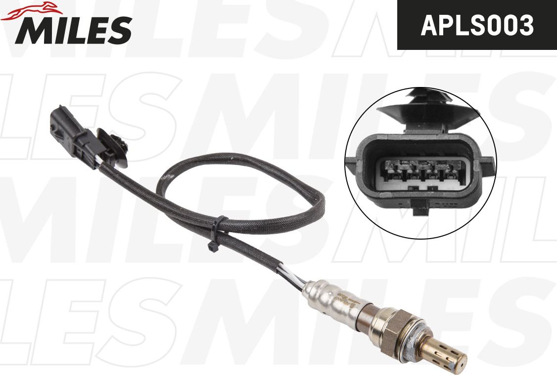Датчик кислорода RENAULT LOGAN/SANDERO/CLIO/KANGOO 1.4/1.6 APLS003 (Miles). Артикул APLS003