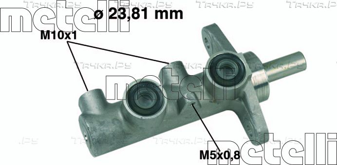 Тормозной цилиндр главный Metelli (алюминий) для Honda Civic VII 2001-2005. Артикул 05-0330