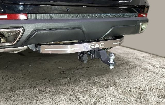 Фаркоп ТСС оцинкованный под американский квадрат для Gac GS8 II 2.0T 4WD 2023-2026 (нерж. шар). Артикул TCU00397N