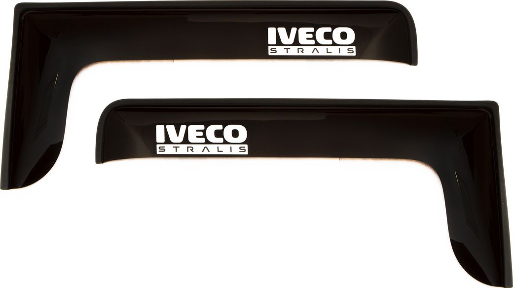 Дефлекторы REIN для окон (накладной скотч 3М) (2 шт.) Iveco Stralis 2007-2026 Дымчатый. Артикул REINWV843