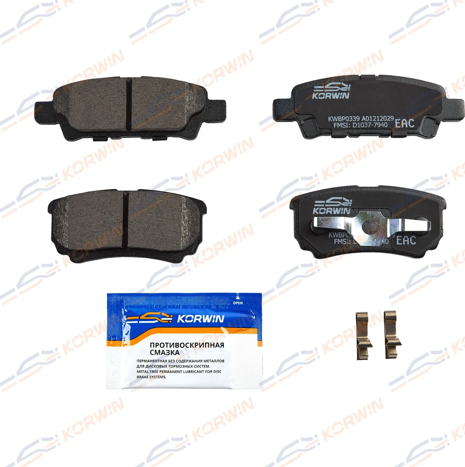 Колодки тормозные зад. Mitsubishi Lancer IX-X 00-/Outlander I 01-/Jeep Compass (Korwin) Korwin. Артикул KWBP0339