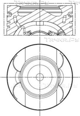 Поршень Mahle для Mercedes-Benz Sprinter 906 2006-2026. Артикул 001 PI 00133 000