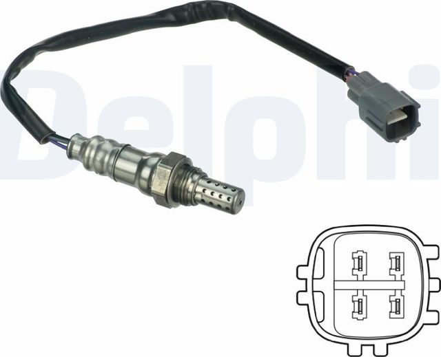 Лямбда-зонд (кислородный датчик) Delphi для Lexus ES VI 2012-2018. Артикул ES20118-12B1