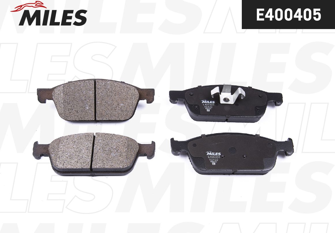 Тормозные колодки Miles (Low-Metallic). Артикул E400405
