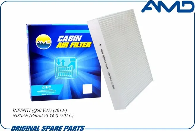 Фильтр салона INFINITI (Q50 V37) (2013-) NISSAN Patrol 2013- (AMD). Артикул AMD.FC929