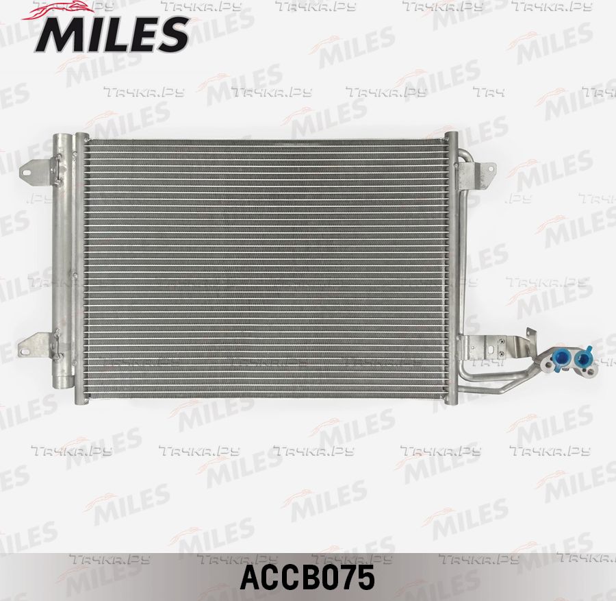 Радиатор кондиционера (конденсатор) Miles (алюминий). Артикул ACCB075