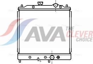 Радиатор охлаждения двигателя AVA ** CLEVER FIT **. Артикул MT2068