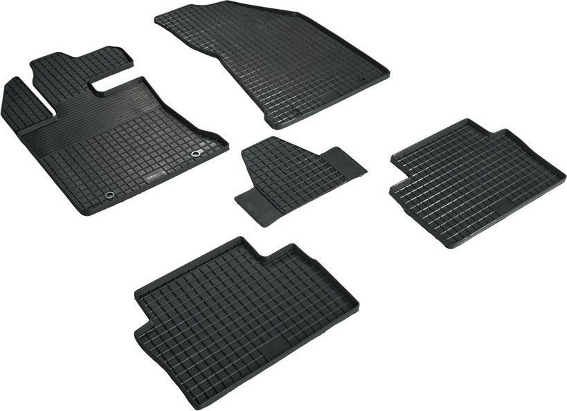 Коврики резиновые Seintex с узором сетка для салона Geely Emgrand II 2021-2026. Артикул 99591