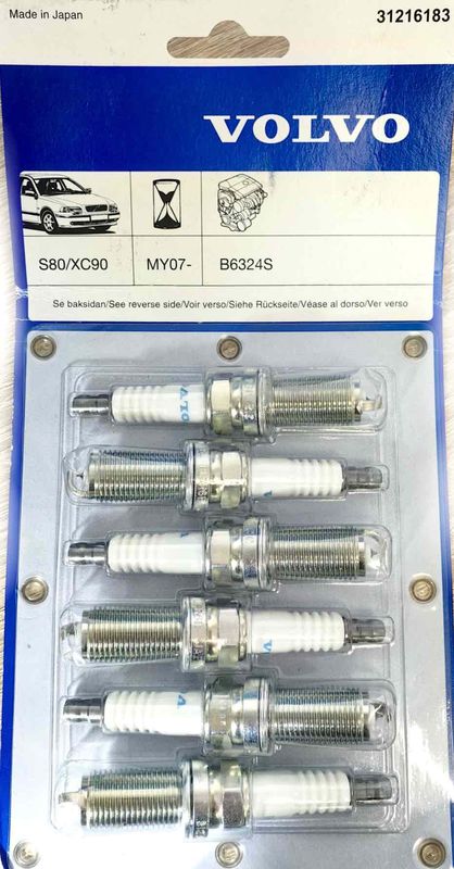 Свечи зажигания Volvo (комплект 6 шт). Артикул 31 216 183