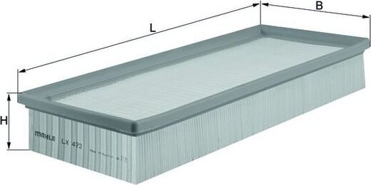 Воздушный фильтр Mahle. Артикул LX 472