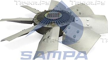 Вентилятор радиатора двигателя Sampa для Scania 3 1987-1999. Артикул 041.402
