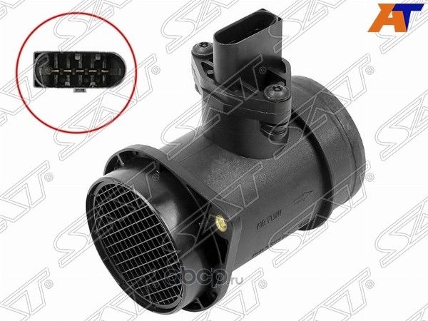 Датчик расхода воздуха 1.8T AWTAWM AUDI A6 02-05 (SAT). Артикул ST06A906461NX