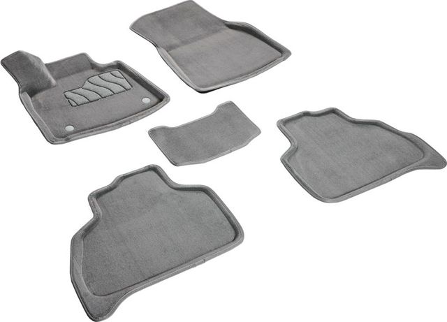 Коврики 3D Seintex ворсовые для салона BMW X7 G07 2018-2026 Серые. Артикул 98149