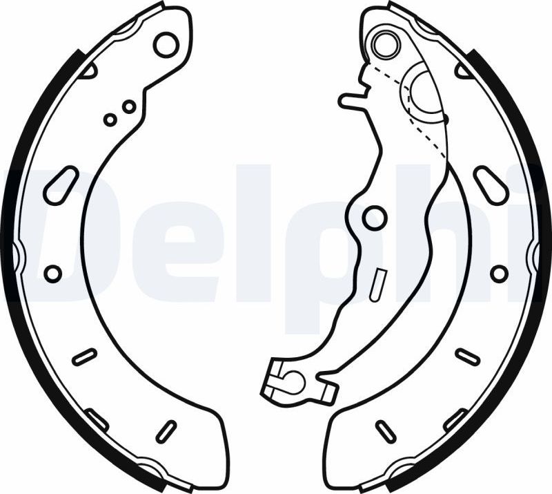 Тормозные колодки Delphi. Артикул LS2062