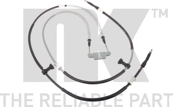 Трос ручника (тросик ручного тормоза) NK правый/левый для Opel Vectra C 2002-2009. Артикул 9036122