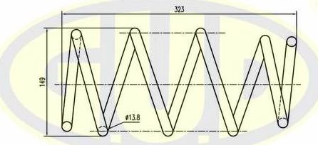 Пружина подвески G.U.D.. Артикул GCS017003