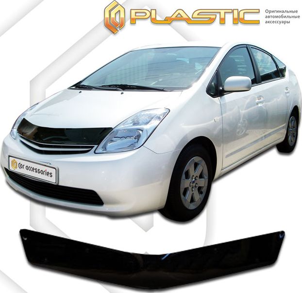 Дефлектор СА Пластик для капота (Classic черный) Toyota Prius левый руль 2003-2009. Артикул 2010010102845