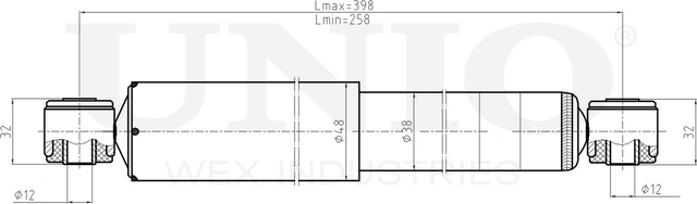 Амортизатор подвески (Unio). Артикул SAB-10504