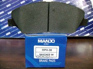 КОМПЛЕКТ КОЛОДОК ТОРМОЗНЫХ ДИСКОВЫХ HYUNDAI MPH38 (Mando). Артикул mph38